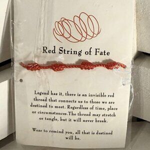 Red String of Fate Bracelet – Destiny Legend Carded Gift